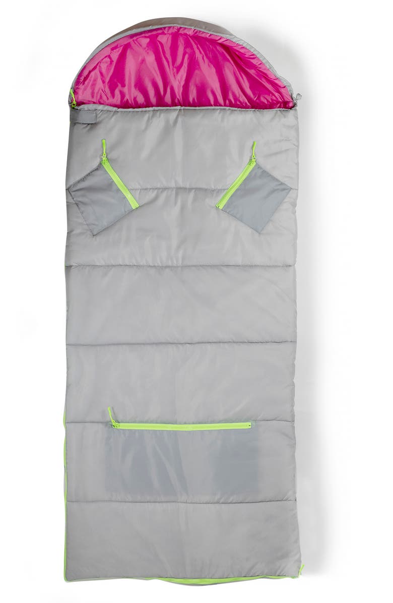 mimish Kids' Sleep-n-Pack Water Repellent Sleeping Bag Backpack, Alternate, color,