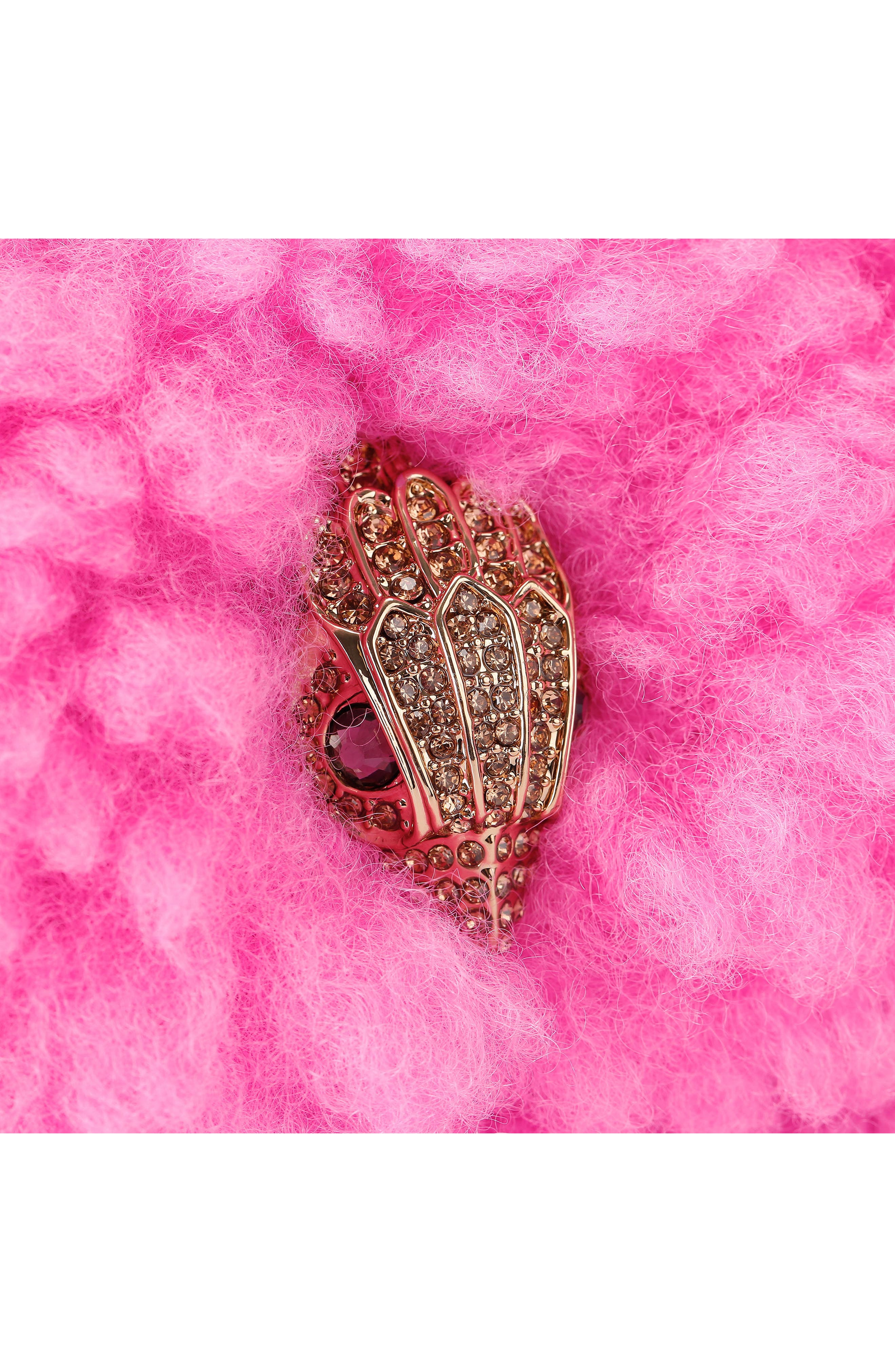 Mini Kensington Faux Fur Crossbody Bag, Alternate, color, PINK