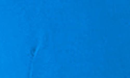 Akris Punto Short-sleeve Belted Techno Midi Dress In Blue