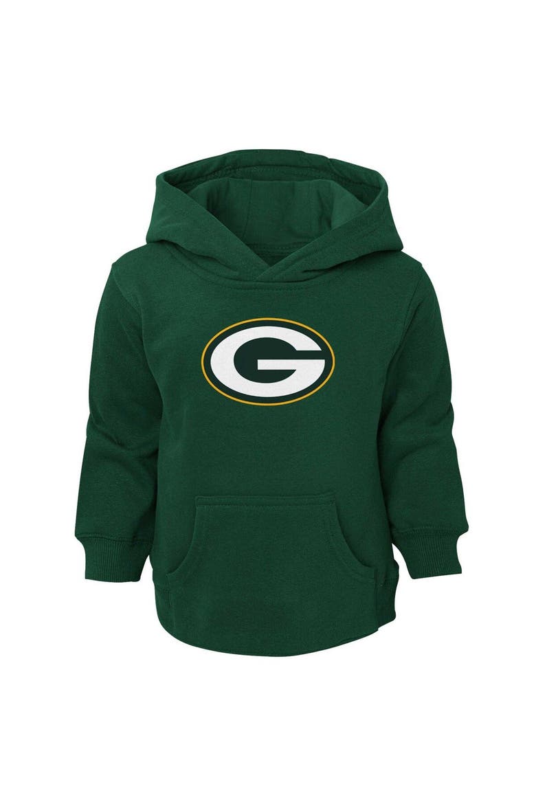 Toddler Green Green Bay Packers Logo Pullover Hoodie, Main, color, Green