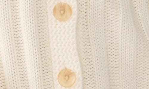 Faherty Sunwashed Laidback Organic Cotton Cardigan In White