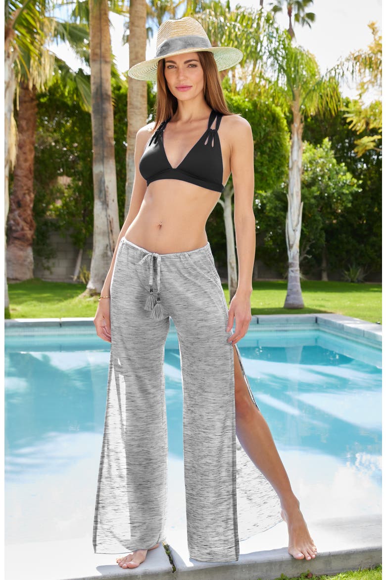 Whisper Cover-Up Pants, Alternate, color, BLACK