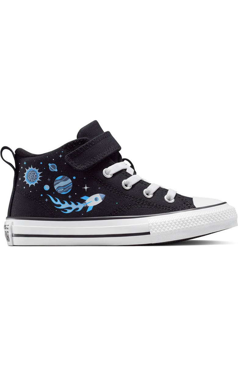 Converse Kids' Chuck Taylor<sup>®</sup> All Star<sup>®</sup> Malden Street Mid Top Sneaker, Alternate, color, Black/ White