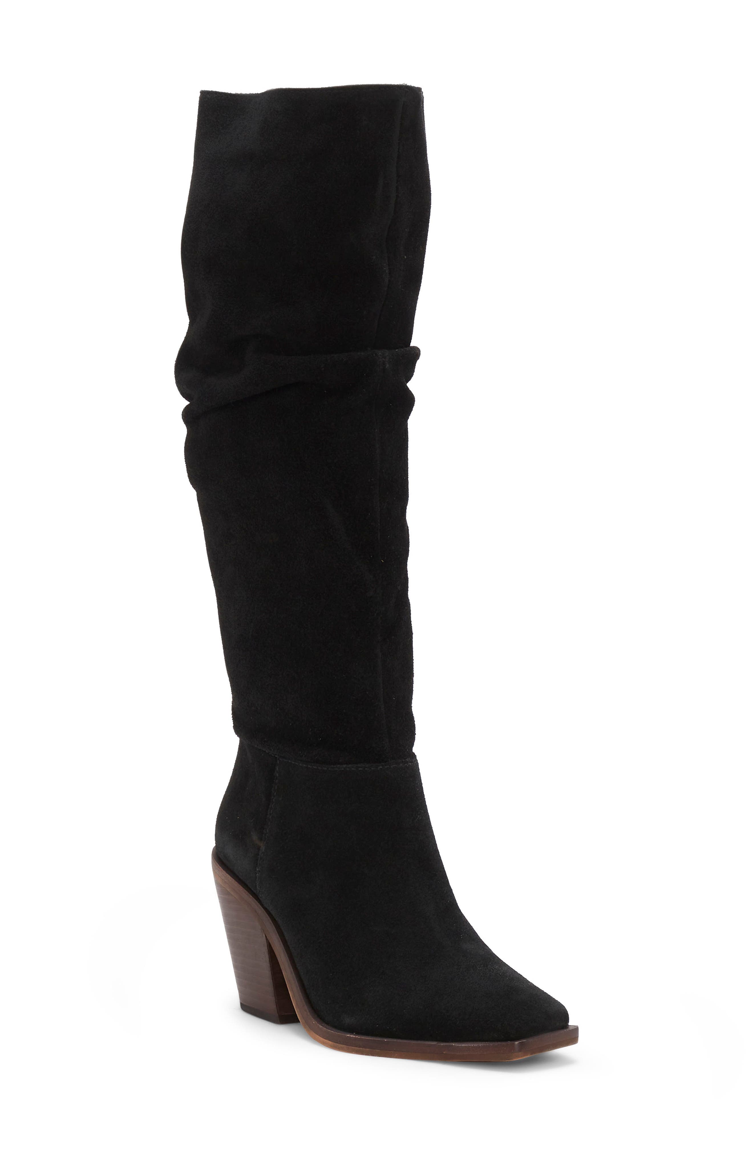 Alimber Knee High Booy, Main, color, BLACK