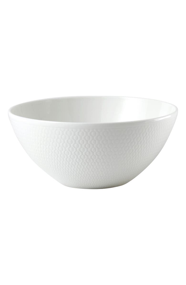 Wedgwood Gio Bone China Soup/Cereal Bowl, Main, color, White