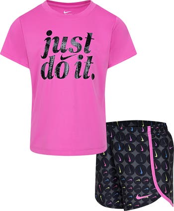 Kids' Dri-FIT Essentials Just Do It Sprinter T-Shirt & Shorts Set