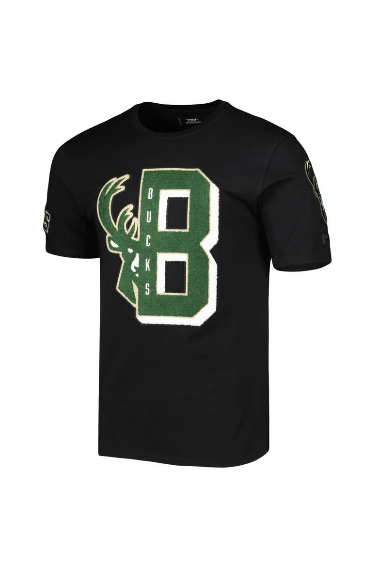 Men's Pro Standard Black Milwaukee Bucks Mash Up Capsule T-Shirt, Alternate, color, Black