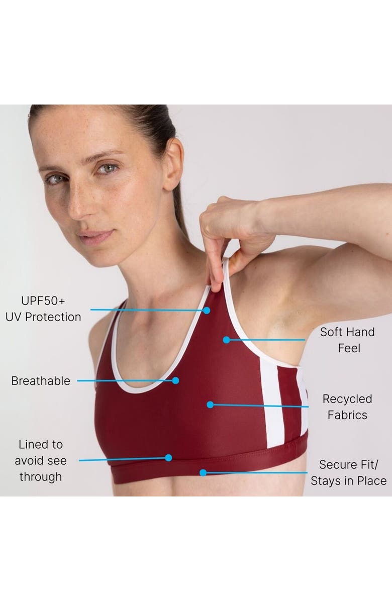 Wallien Sports Bikini Top - Women's, Alternate, color, Red