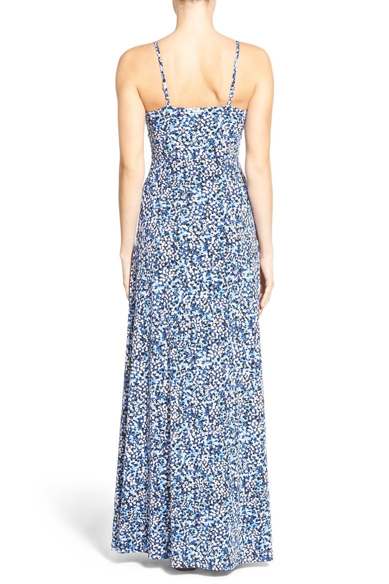 'Chiltington' Print Jersey Maxi Dress, Alternate, color, CREW BLUE