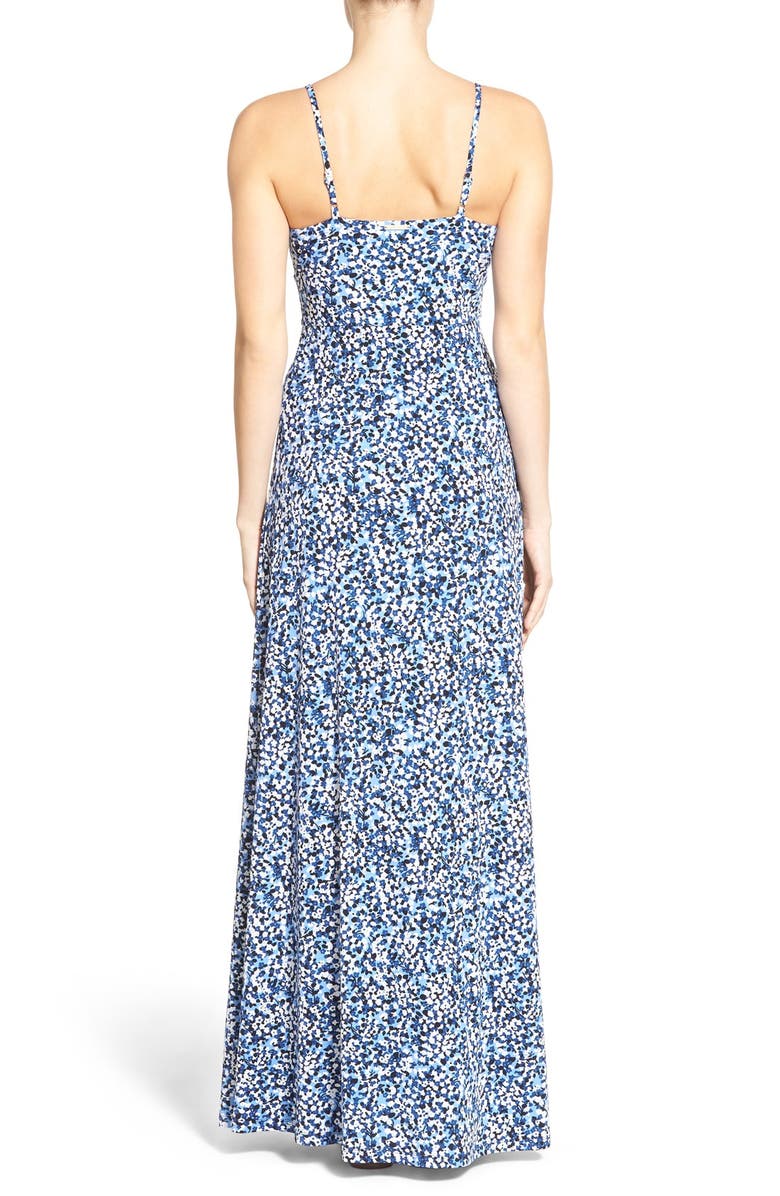 MICHAEL Michael Kors 'Chiltington' Print Jersey Maxi Dress, Alternate, color,