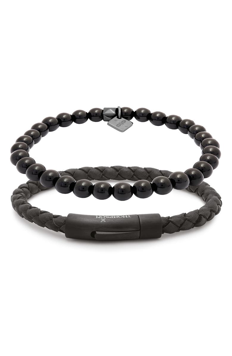 Thompson of London Men's Tubo Classico Set of 2 Bracelets, Main, color, 