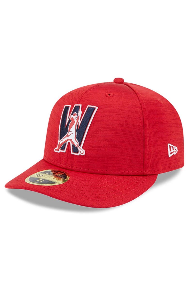 New Era Men's New Era  Red Washington Nationals 2023 Clubhouse Low Profile 59FIFTY Fitted Hat, Alternate, color, Red