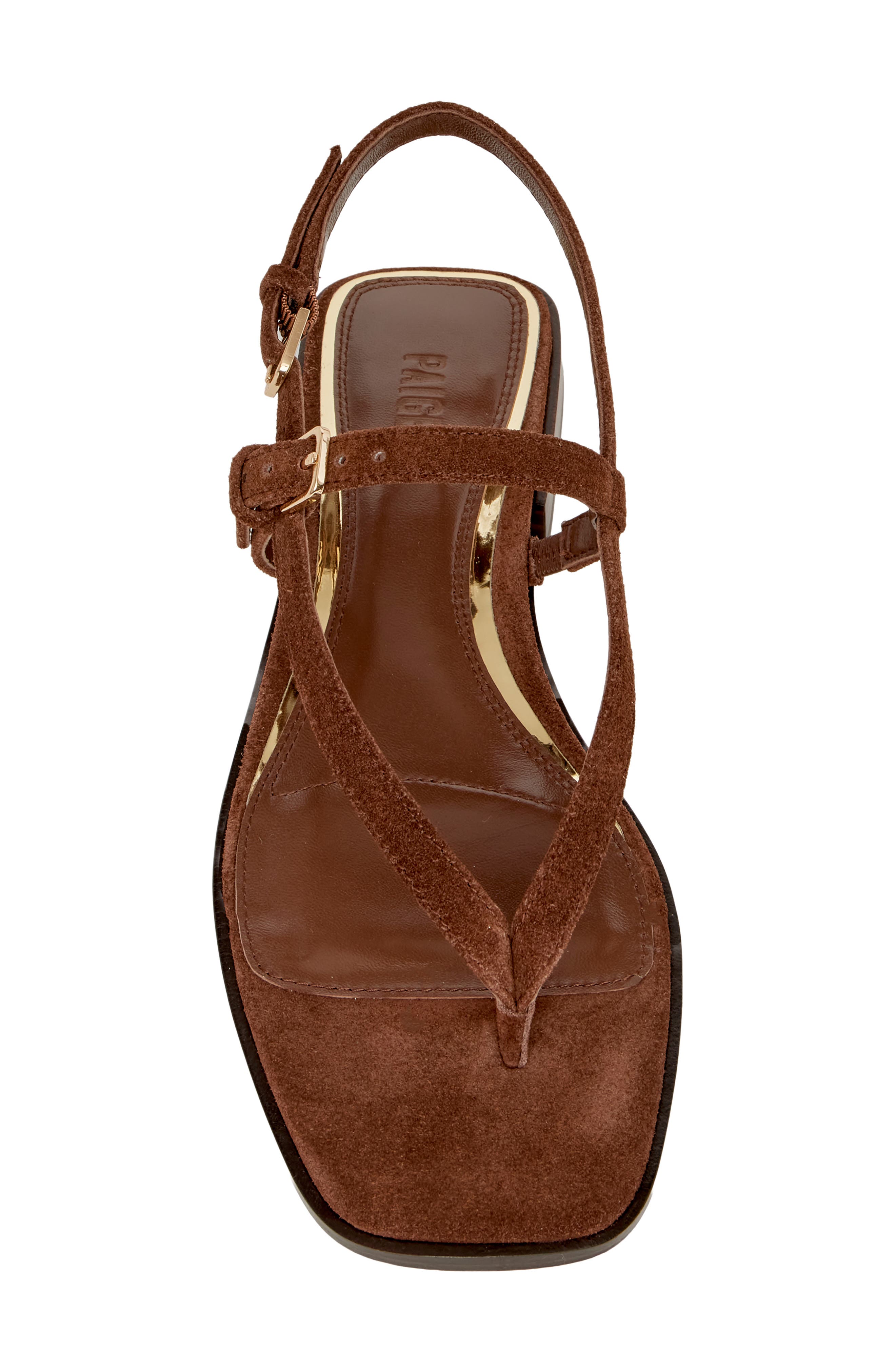 PAIGE Regan Sandal, Alternate, color, Mahogany