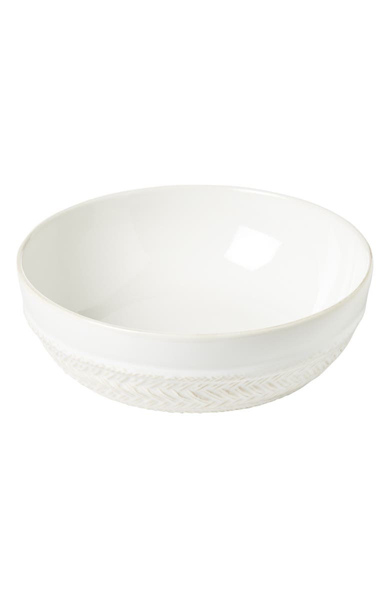Juliska Le Panier Ceramic Coupe Bowl, Main, color, Whitewash
