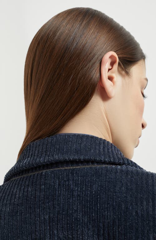 Brunello Cucinelli Corduroy Blazer In Blue