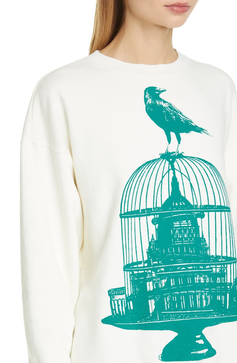 Undercover Crow Graphic Sweatshirt, Alternate, color, 
