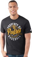 STARTER Men's Starter  Black San Diego Padres Prime Time Property Of T-Shirt
