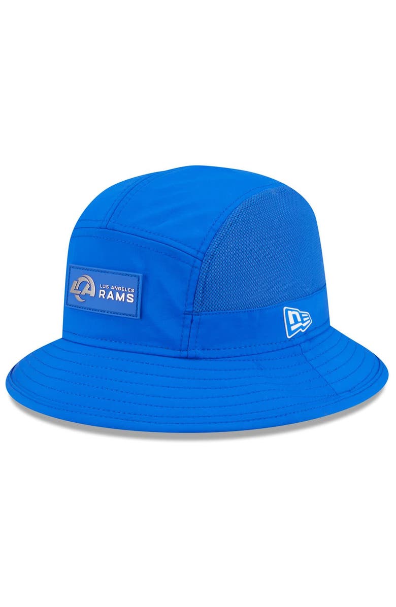 New Era Men's New Era Royal Los Angeles Rams 2025 Sideline Bucket Hat, Main, color, Royal