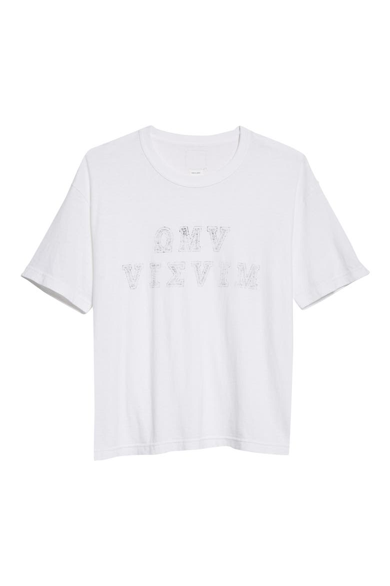 Men's Oversize Alumni Graphic Tee, Alternate, color, WHITE