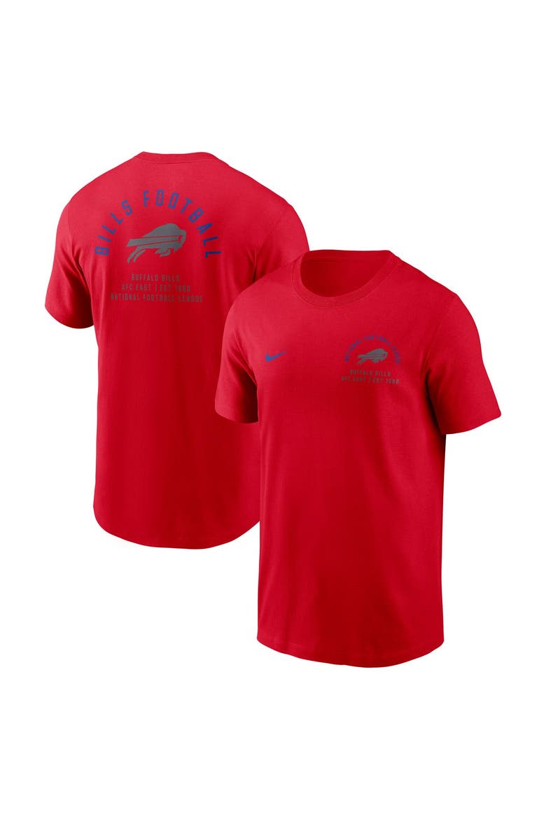 Men's Nike Red Buffalo Bills Split Logo T-Shirt, Main, color, Red