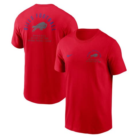 Men's Nike Red Buffalo Bills Split Logo T-Shirt
