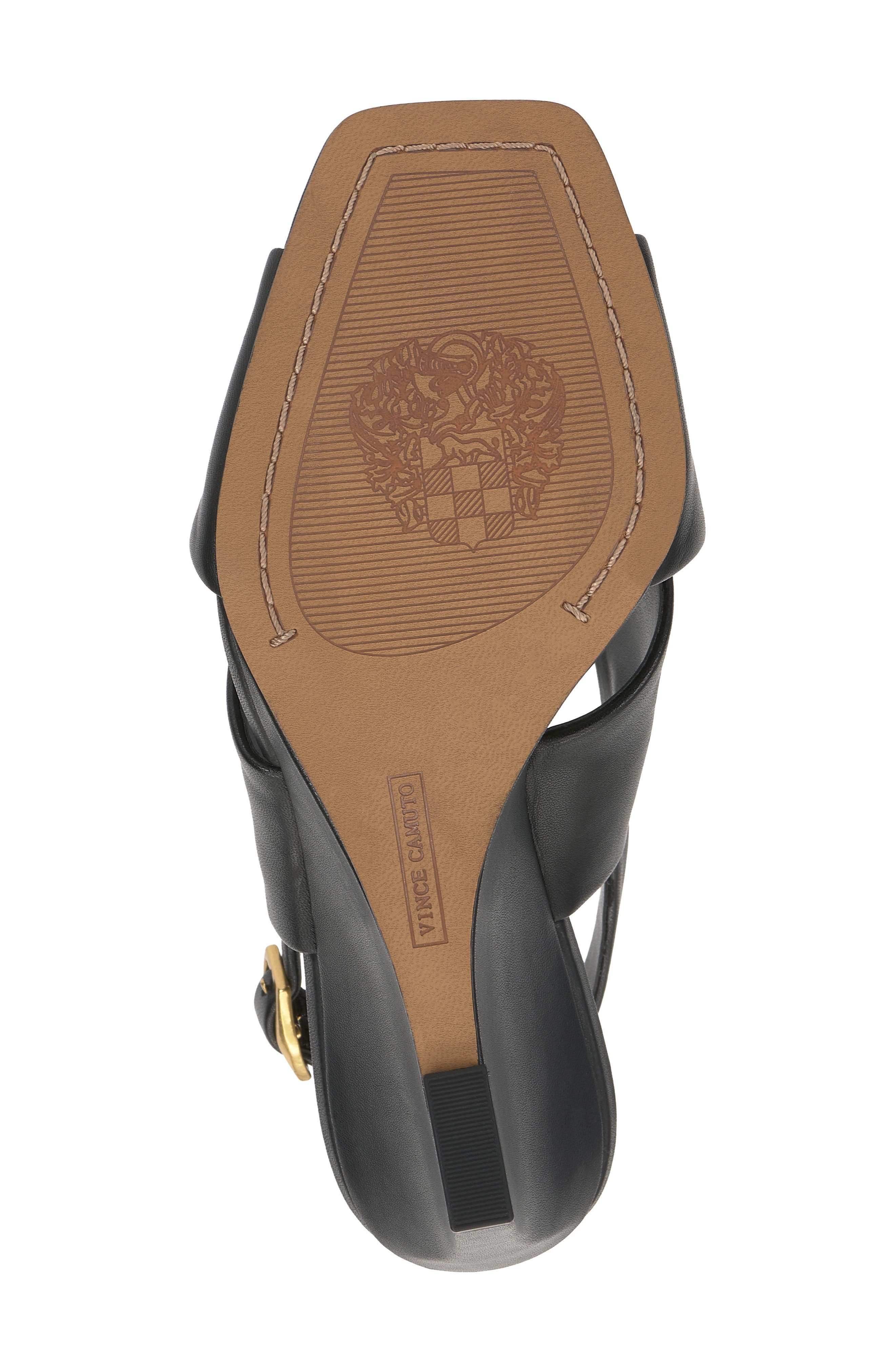 Vince Camuto Ameira Slingback Wedge Sandal, Alternate, color, Black