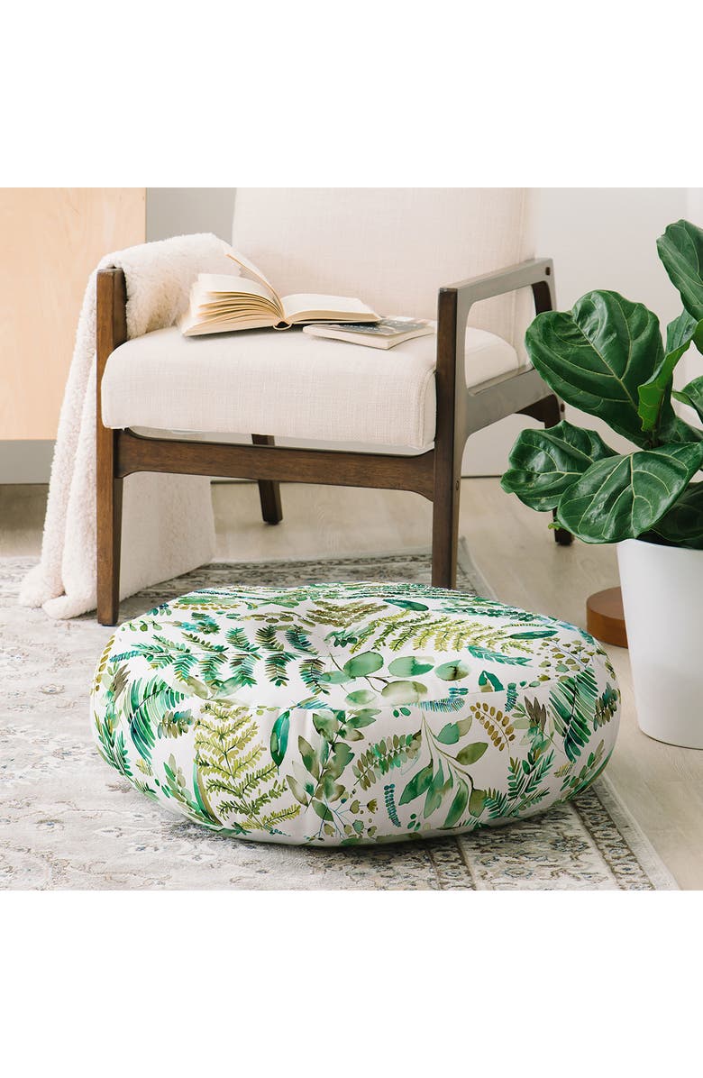 Deny Designs NINOLA DESIGN BOTANICAL COLLEC Floor Cushion, Alternate, color, Multi