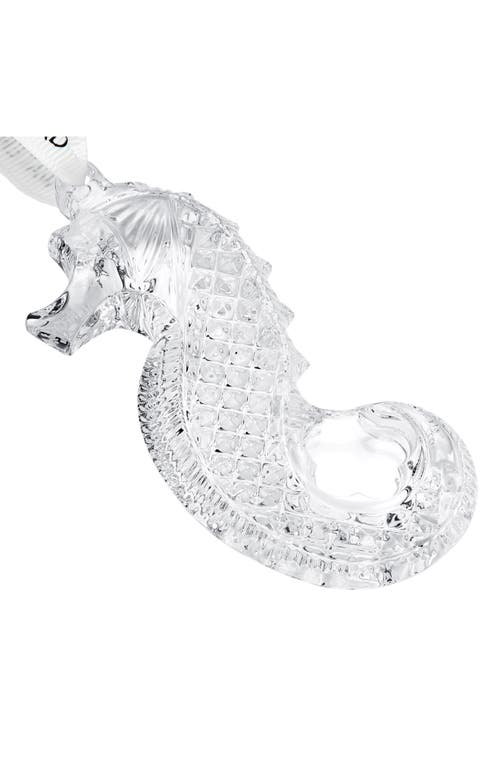 Waterford Seahorse Crystal Ornament In Transparent