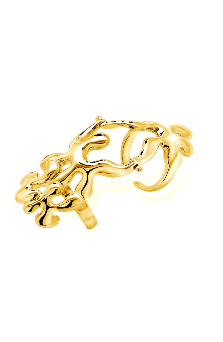 Lucy Quartermaine Splash Armour Ring, Main, color, Gold