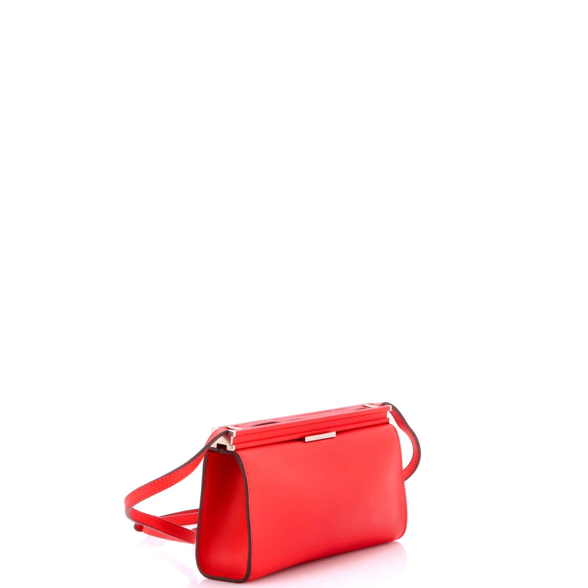 Pre-Owned Hermes Clic-H Shoulder Bag Evercolor 21, Alternate, color, Rouge De Coeur