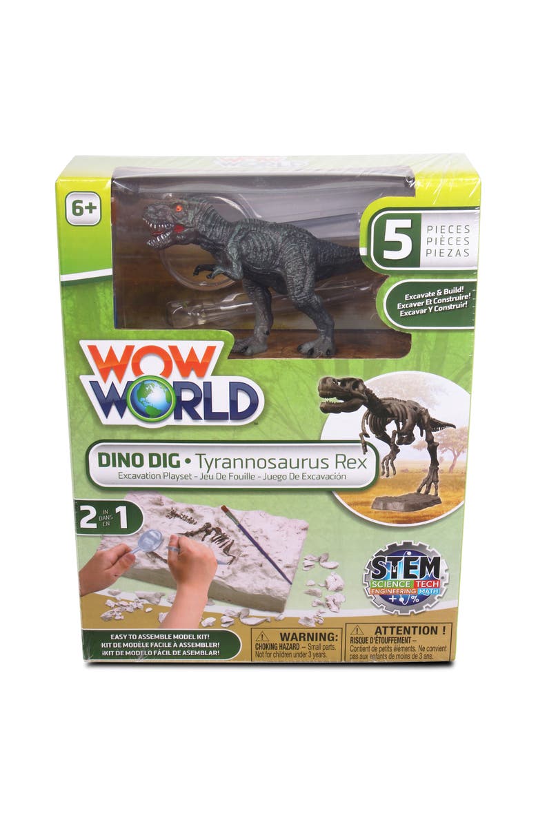 WowWorld Dino Dig Tyrannosaurus Rex Skeleton Excavation Kit, 6+, Main, color, Multicolored