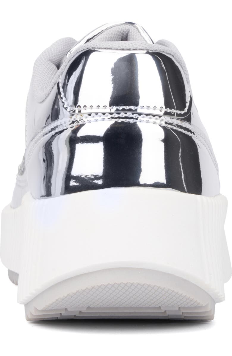 NEW YORK AND COMPANY Tana Platform Sneaker, Alternate, color, Silver Glitter