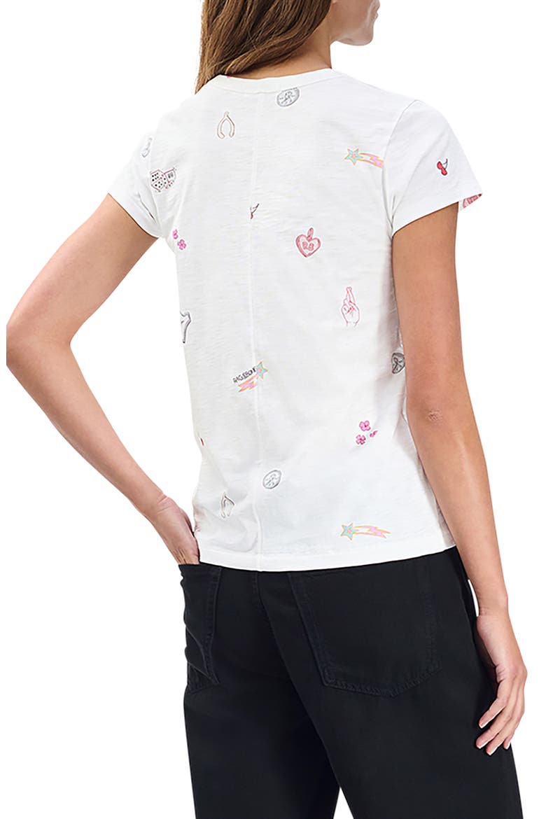 All Over Lucky Charm T-Shirt, Alternate, color, WHITE MULTI