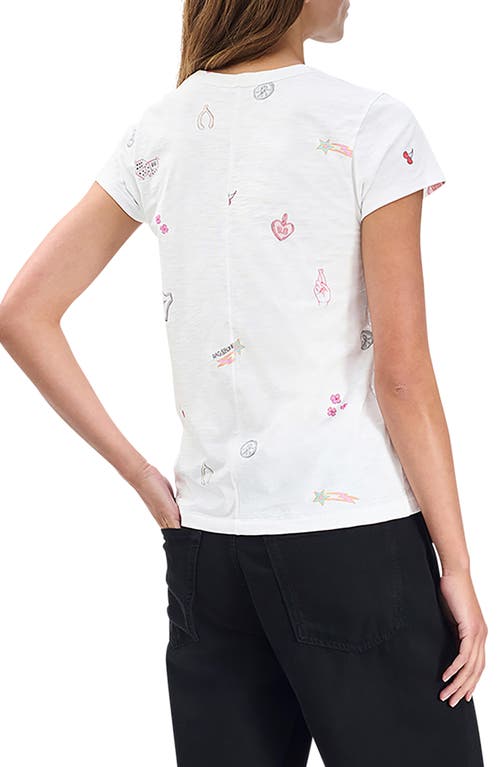 Rag & Bone All Over Lucky Charm T-shirt In White