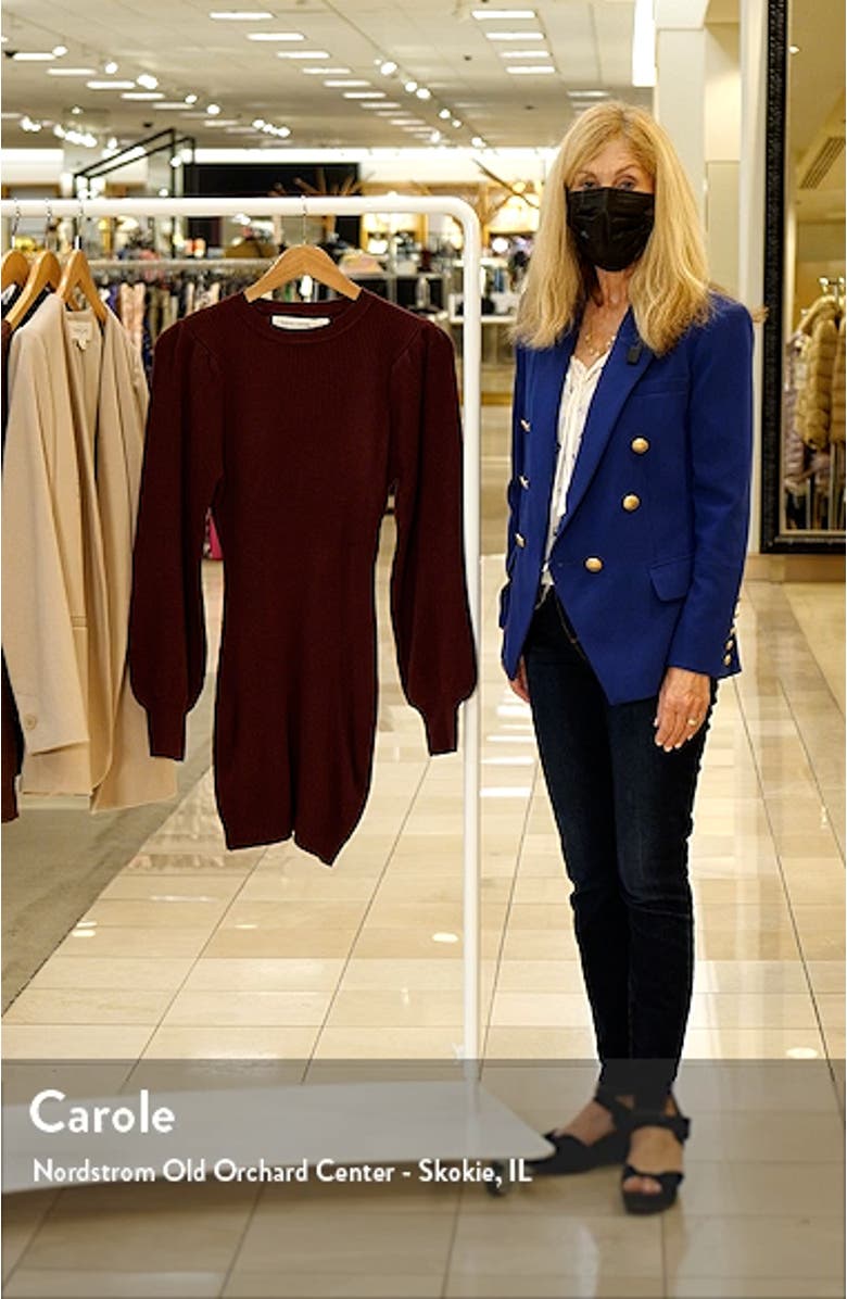 Kyla Rib Long Sleeve Sweater Dress, sales video thumbnail