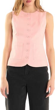 Endless Rose Sleeveless Linen Blend Top