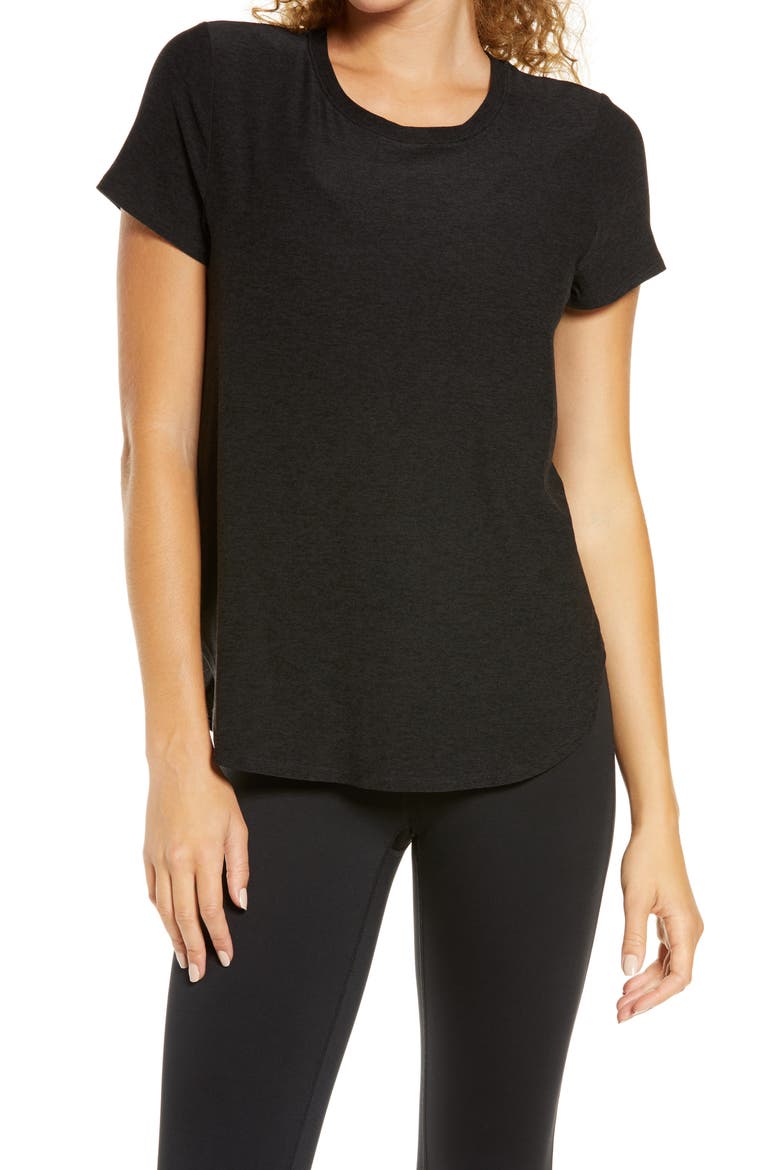 On the Down Low T-Shirt, Main, color, DARKEST NIGHT