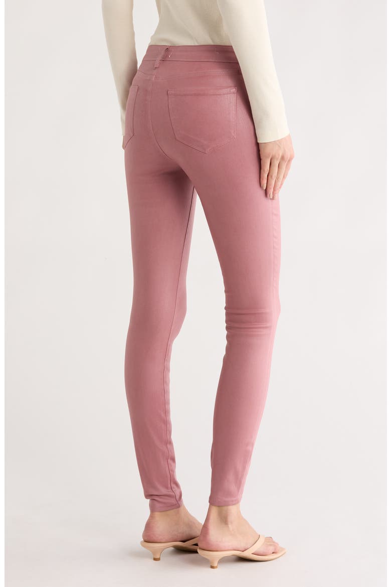 Marguerite Skinny Jeans, Alternate, color, MAUVE ROSE COATED