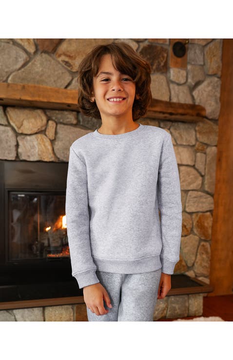 Kids Relaxed Fit Fleece Crewneck Sweatshirt
