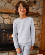 Lands' End Kids Relaxed Fit Fleece Crewneck Sweatshirt