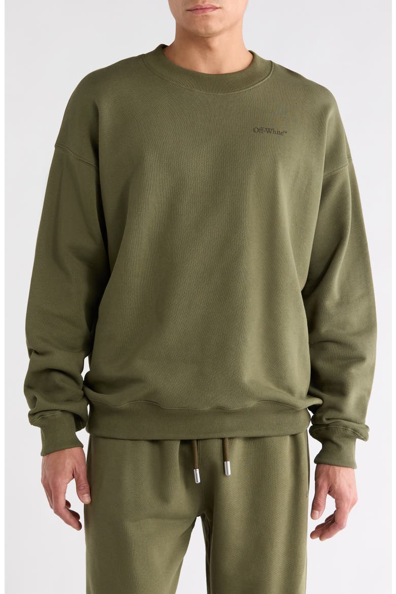 Graphic Sweatshirt, Main, color, WINTER MOSS-BLACK