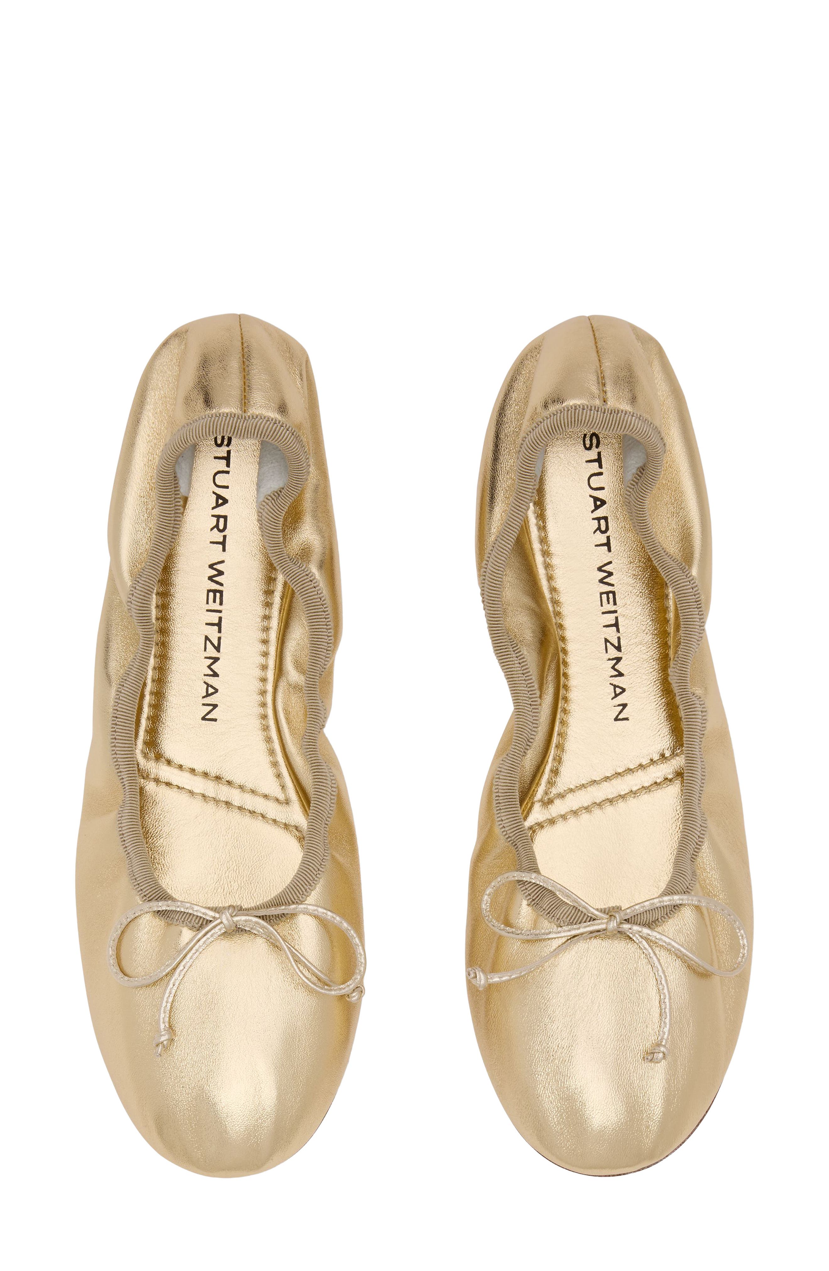 Nia Ballet Flat, Alternate, color, PLATINO / GOLD