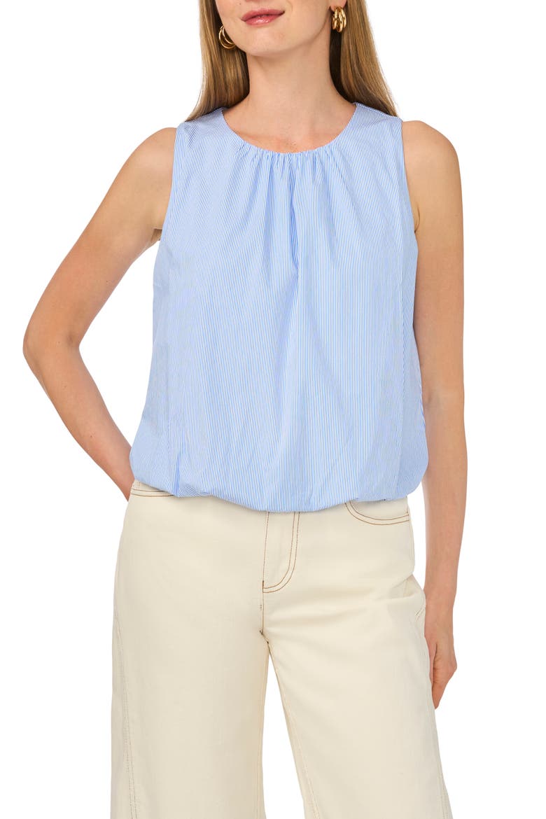 Stripe Sleeveless Top, Main, color, DUSK BLUE