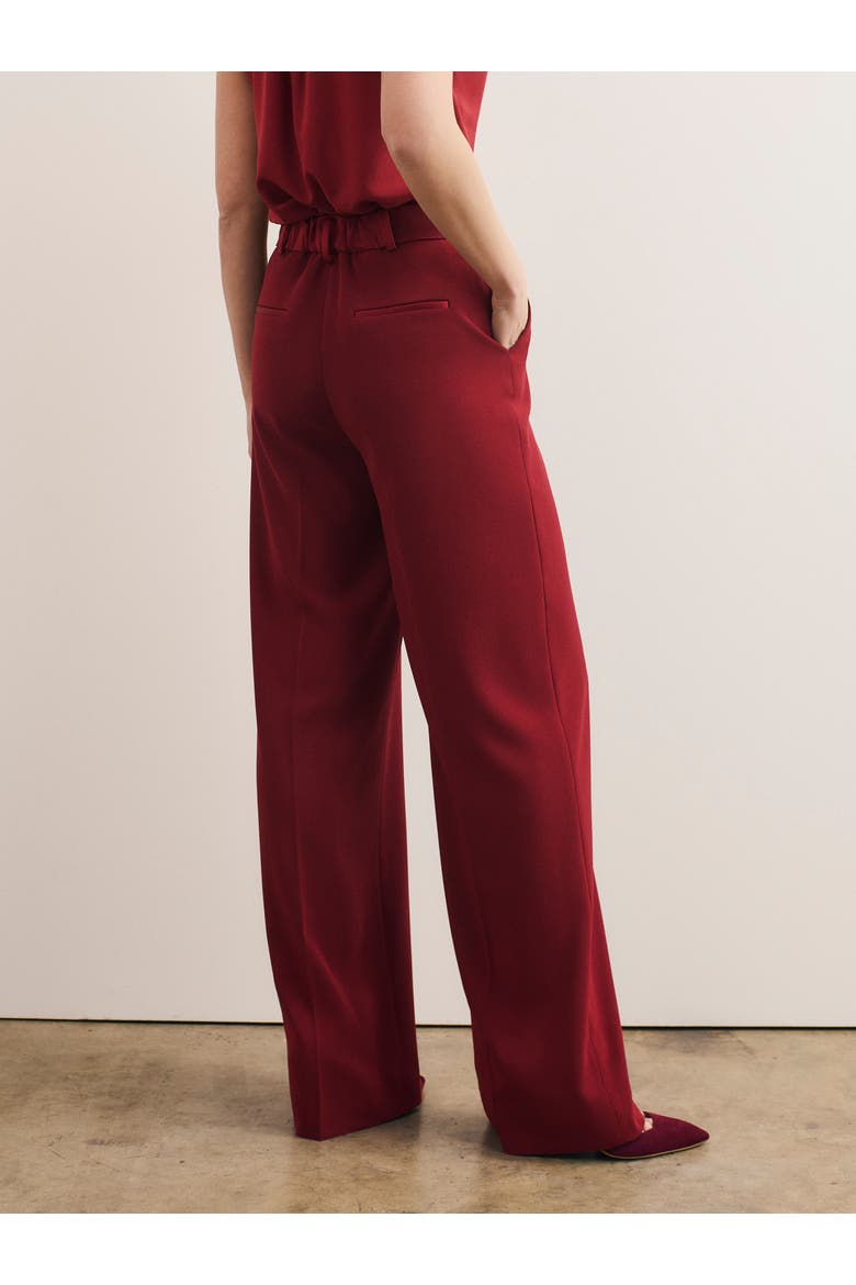 Clever Crepe Adelaide Wide-leg Trousers, Alternate, color, Red