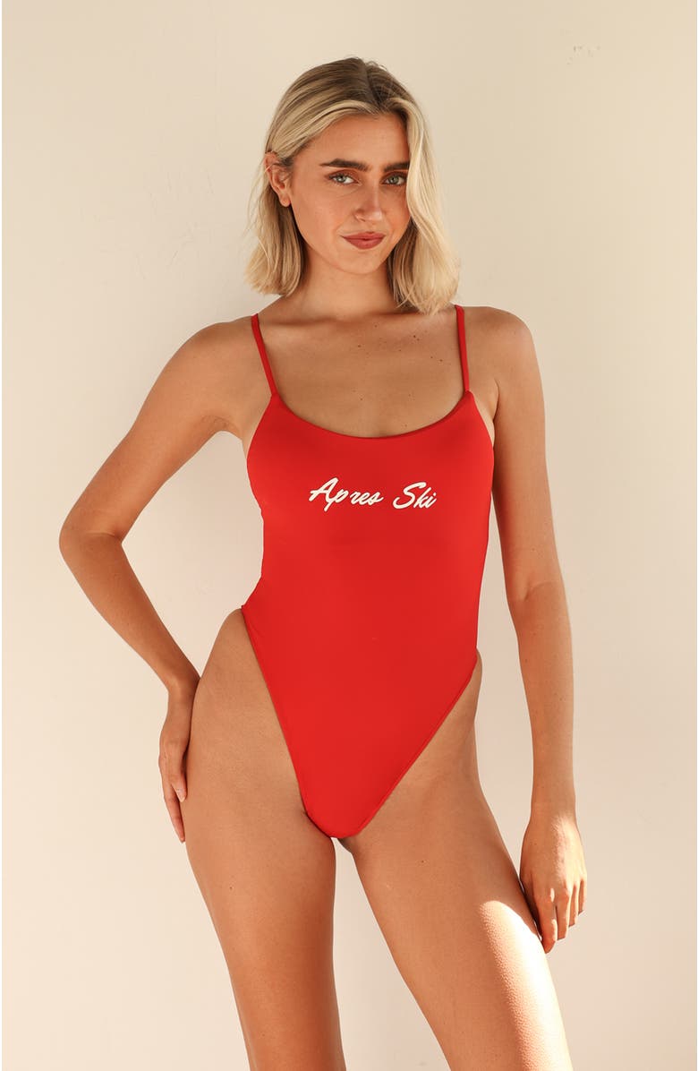 Dippin Daisys Crystal One Piece, Main, color, Chili