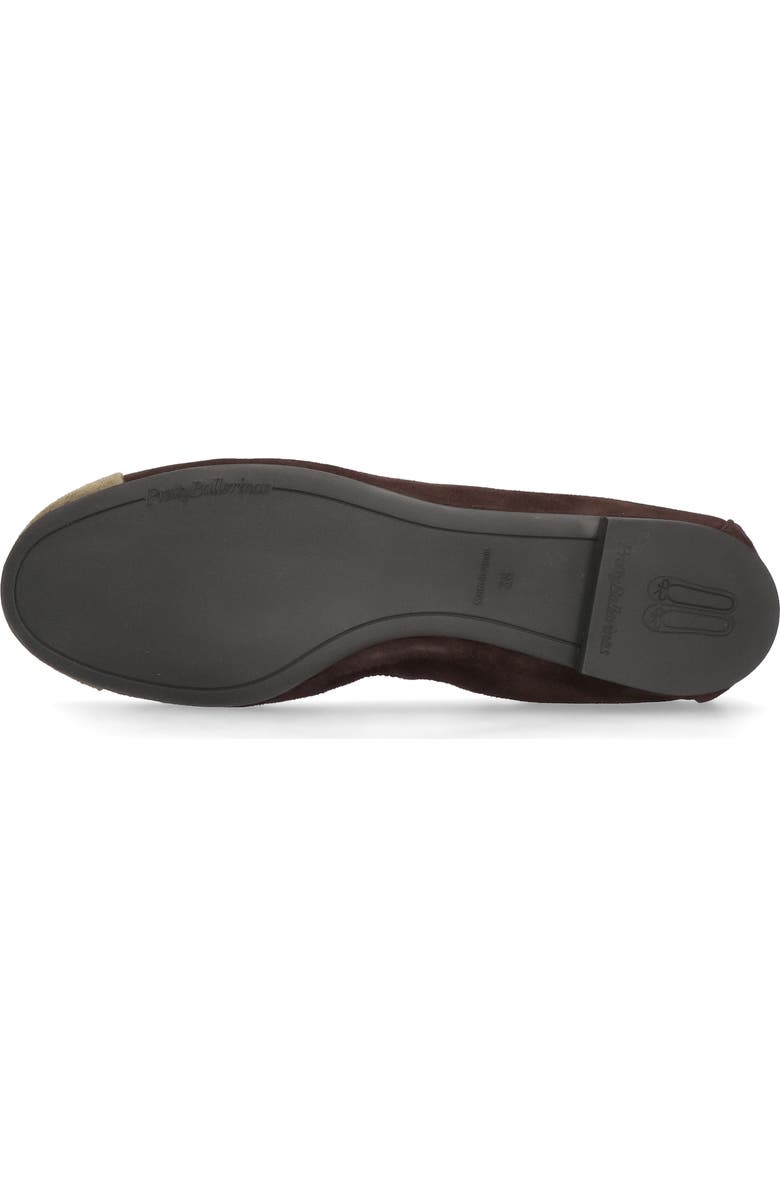Pretty Ballerinas Round toe elasticated ballet flat, Alternate, color, Brown