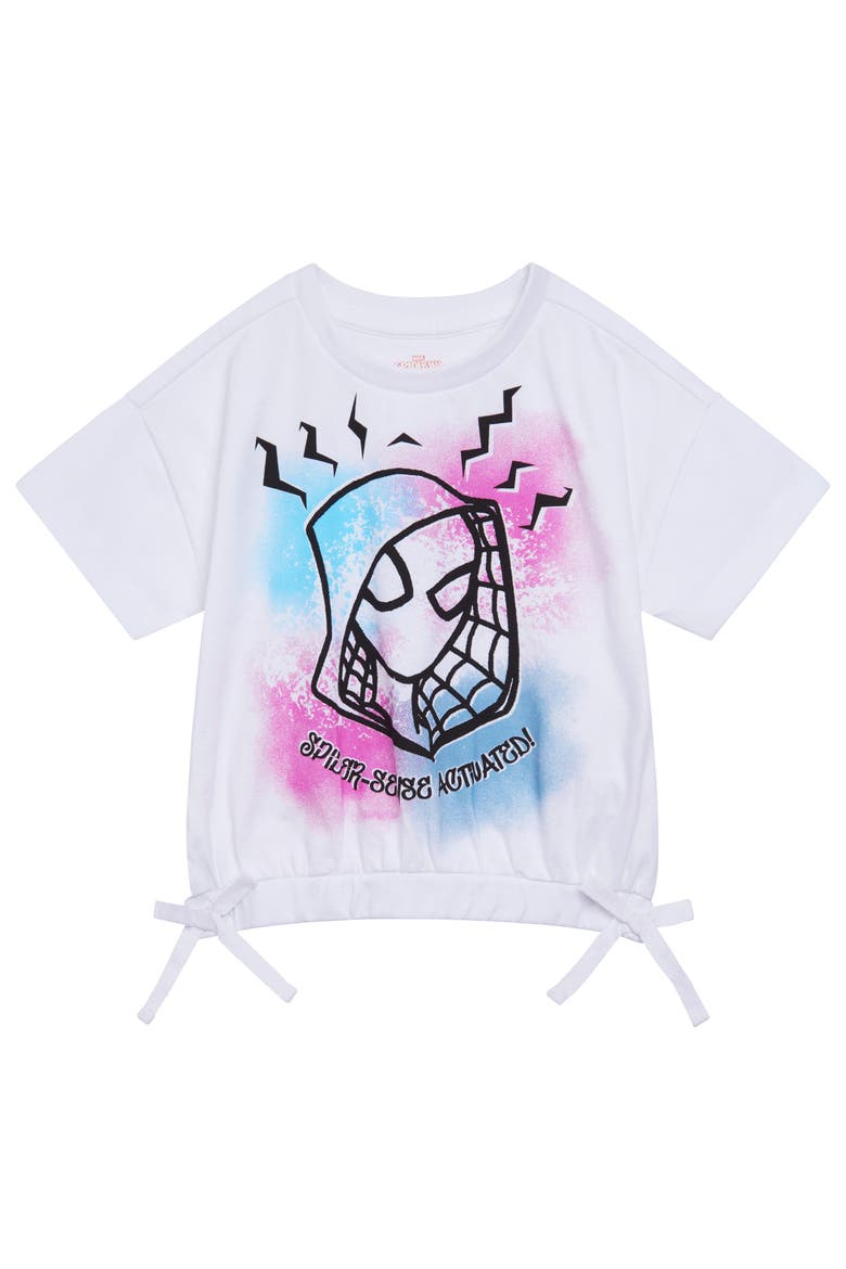 Spider-Man 2-Piece T-Shirt and Leggings Set, Alternate, color, White Ghost Spider