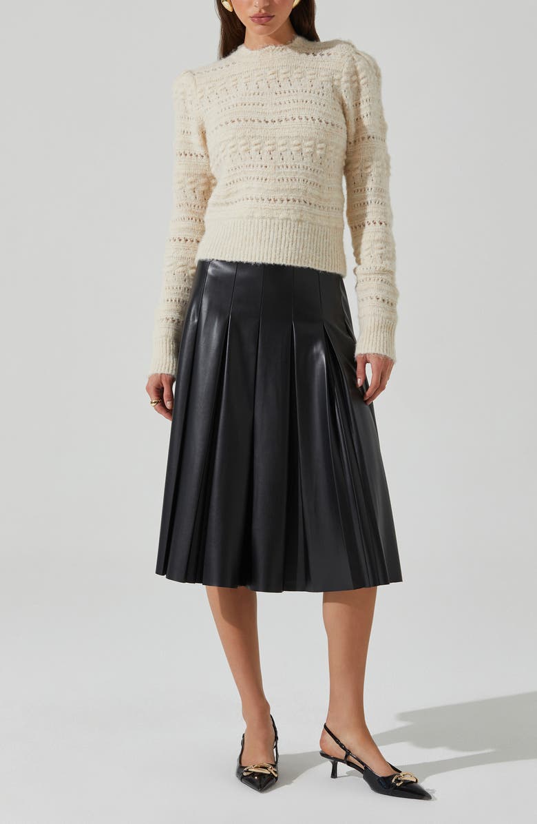 ASTR the Label Pelloni Sweater, Alternate, color, Cream