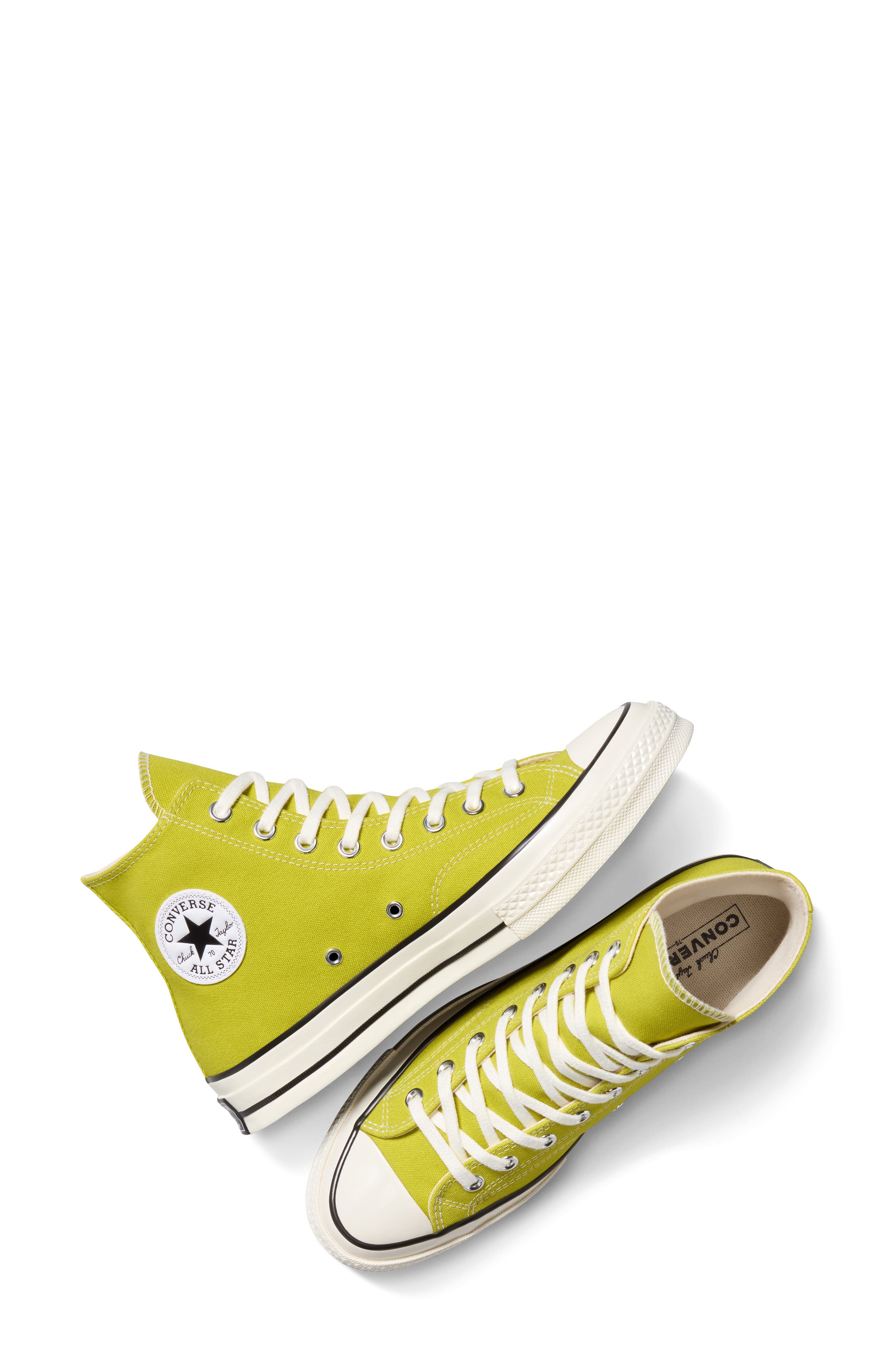 Converse Gender Inclusive Chuck 70 High Top Sneaker, Alternate, color, Moss Sauce/ Egret/ Black
