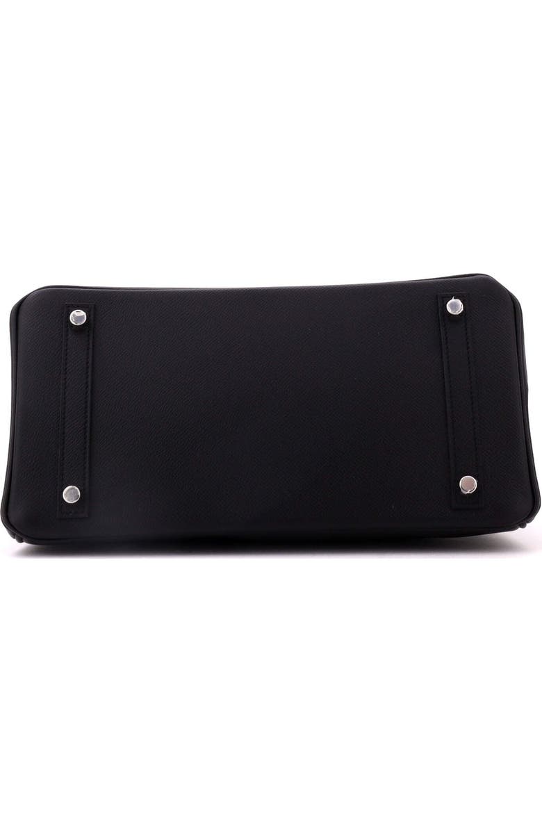 Pre-Owned Hermes Birkin Handbag Black Epsom with Palladium Hardware 30, Alternate, color, Noir